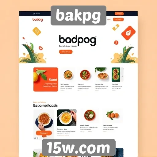 Avaliação do design do site bakpg